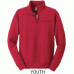 1/4-Zip Cadet Collar Sweatshirt - Logotype - Embroidered 